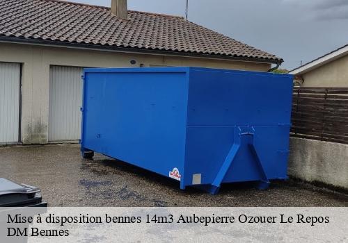 Mise à disposition bennes 14m3 aubepierre-ozouer-le-repos-77720 DM Bennes