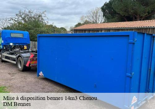 Mise à disposition bennes 14m3 chenou-77570 DM Bennes