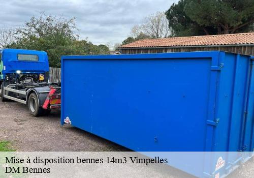 Mise à disposition bennes 14m3 vimpelles-77520 DM Bennes