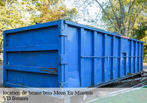 location de benne bois  mons-en-montois-77520 VD Bennes