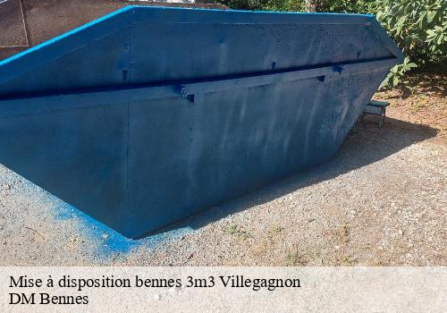 Mise à disposition bennes 3m3 villegagnon-77970 DM Bennes